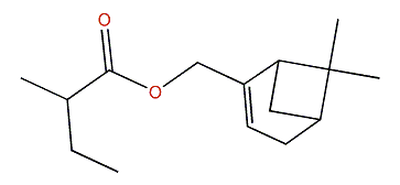 6,6-Dimethylbicyclo[3.1.1]hept-2-en-2-yl-methyl 2-methylbutyrate